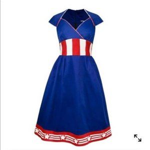 Marvel Captain America Retro Dress by Welovefine S